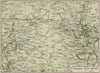 DARTMOOR SOUTH. Ashburton Buckfastleigh Yelverton. Vintage map plan. Devon 1939