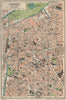 LEICESTER. Vintage town city map plan. Leicestershire 1939 old vintage