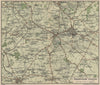 SHAKESPEARE COUNTRY. Stratford-on-Avon Warwick Leamington Spa. Warcs 1939 map