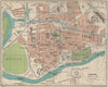 CHESTER. Vintage town city map plan. Cheshire 1939 old vintage chart