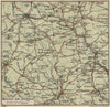 PEAK DISTRICT Matlock Dovedale Buxton Bakewell Ashbourne Derbyshire 1939 map
