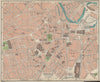SHEFFIELD. Vintage town city map plan. Yorkshire 1939 old vintage chart