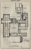 Jervaulx Abbey ground plan. Yorkshire 1939 old vintage map chart