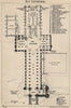 Ely cathedral floor plan. Cambridgeshire 1939 old vintage map chart