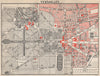 PARC DE VERSAILLES. Vintage map plan. Jardins. Park Gardens. Yvelines 1960
