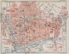 REIMS. Vintage town city ville map plan carte. Marne 1930 old vintage