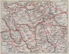VERDUN ENVIRONS.Cotes de Meuse.Foret Hesse/Argonne.Ste Ménehould Étain 1930 map
