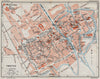 TROYES. Vintage town city ville map plan carte. Aube 1930 old vintage