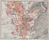 BELFORT. Vintage town city ville map plan carte. Territoire de Belfort 1930