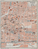 MULHOUSE. Centre de la ville. Vintage town city map plan carte. Haut-Rhin 1930