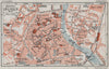 AUXERRE. Vintage town city ville map plan carte. Yonne 1930 old vintage
