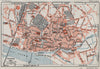 NEVERS. Vintage town city ville map plan carte. Nièvre Nievre 1930 old