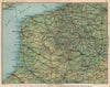 NORD-PAS-DE-CALAIS. Boulogne Lille Arras Ghent Dunkerque. Vintage map 1930