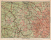 CHER NIÈVRE YONNE LOIRET nevers Avaollon Auxerre Montargis Bourges 1930 map