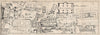 ROMAN FORUM vintage ground plan. Rome. Forum Romanum pianta mappa 1956 old