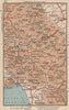 ITALY Salerno Foggia Campobasso Benevento. Italy 1956 old vintage map chart