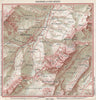 ADELBODEN ENVIRONS. Hirzboden. Vintage map plan. Switzerland 1963 old