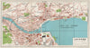 LUCERNE LUZERN. Vintage town city map plan. Switzerland 1963 old vintage
