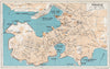 PIRAEUS. Vintage town city map plan. Greece 1962 old vintage chart