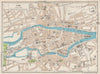 CORK. Vintage town city map plan. Ireland 1962 old vintage chart