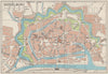 MIDDELBURG. Vintage town city map plan. Netherlands 1961 old vintage chart