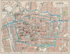 LEIDEN. Vintage town city map plan. Netherlands 1961 old vintage chart