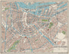 AMSTERDAM. Vintage town city map plan. Netherlands 1961 old vintage chart