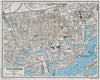 ROTTERDAM vintage town city centre stadsplan. Netherlands 1964 old vintage map