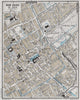 DEN HAAG LA HAYE THE HAGUE vintage town city centre stadsplan 1964 old map