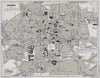 RENNES antique town city plan de la ville. Ille-et-Vilaine 1962 old map