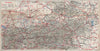 AUSTRIA roads. Autriche. Österreich 1954 old vintage map plan chart