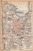 COMO vintage town city map plan pianta della città. Italy 1958 old vintage