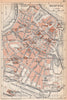 MANTOVA (MANTUA)  vintage town city map plan pianta della città. Italy 1958