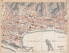 MESSINA vintage town city pianta della città. Italy 1958 old vintage map chart