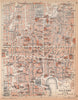 PALERMO vintage city town pianta della città. Italy 1958 old vintage map chart