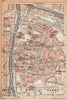 PARMA vintage town city map plan pianta della città. Italy 1958 old