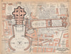 VATICANO. Palazzi Pontifici e Basilici de s. Pietro. St Peter's Rome 1958 map