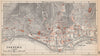 SANREMO vintage town city pianta della città. Italy 1958 old vintage map chart