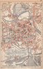 VICENZA vintage town city map plan pianta della città. Italy 1958 old