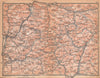 ALPI DOLOMITI DOLOMITES. Bozen Bolzano Belluno Cortina d'Ampezzo. Italy 1958 map