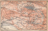 AGRIGENTO & environs. Italy 1958 old vintage map plan chart