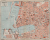 MARSEILLE vintage town city plan. Centre de la ville. Bouches-du-Rhône 1930 map
