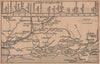 MARSEILLES-TOULON route & section. Calanques Cassis La Ciotat Bandol 1930 map