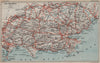 LES MAURES. Golfe de St Tropez. Ste Maxime. Hyères. Var 1930 old vintage map