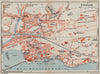 ST. RAPHAËL vintage town city plan de la ville. St Raphael. Var 1930 old map