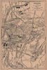 GRASSE vintage town city plan de la ville. Alpes-Maritimes 1930 old map