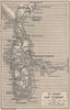ST JEAN-CAP-FERRAT vintage town plan. Beaulieu-sur-Mer. Alpes-Maritimes 1930 map
