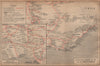 CHEMINS DE FER DE LA PROVENCE vintage map carte. Marseille Nice Avignon 1925