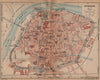 AVIGNON vintage town city plan de la ville. Vaucluse 1925 old vintage map