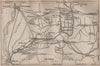 CHAÎNE DES ALPILLES. Les Baux St-Remy-de-Provence Arles Tarascon 1925 old map